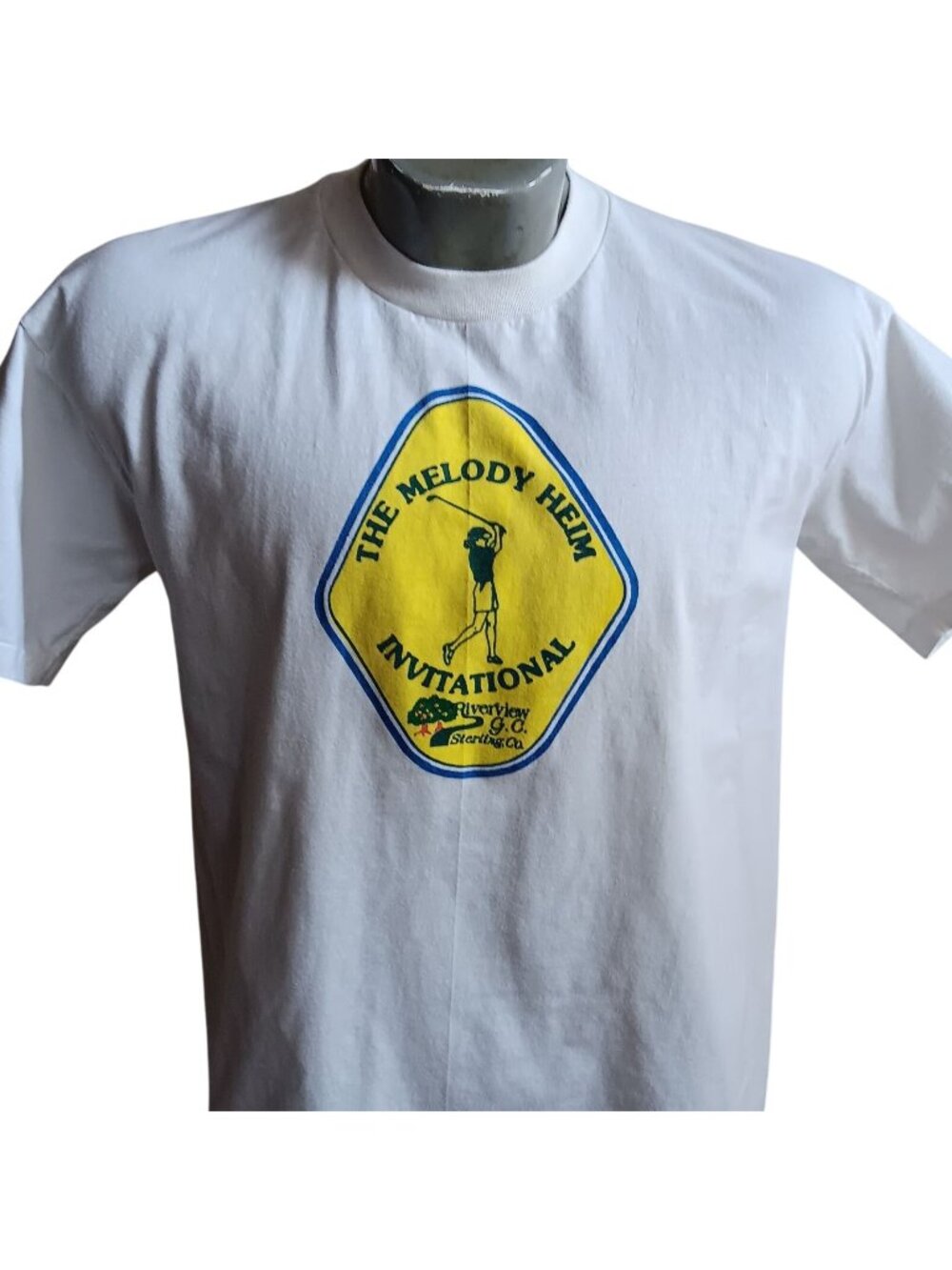 True Vintage T-Shirt Single Stitch Large 90s STERLING COLORADO Golf Ultra-Thin